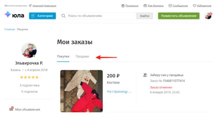пользователь-продавец