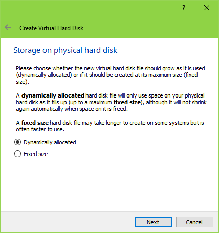Как использовать VirtualBox: руководство пользователя 07 VirtualBox Fixed Dynamic Disk