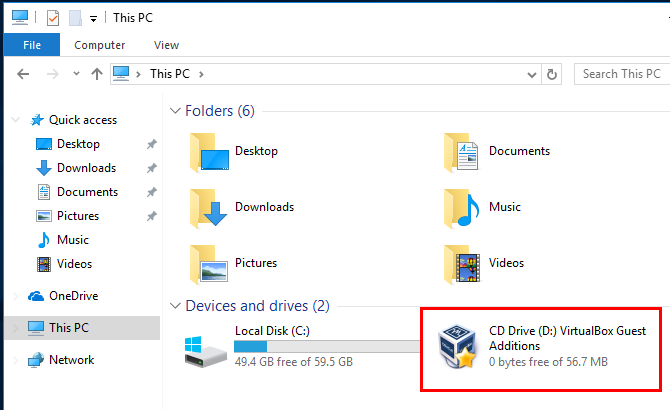 Как использовать VirtualBox: Руководство пользователя 22 Установка гостевых дополнений VirtualBox для Windows 10